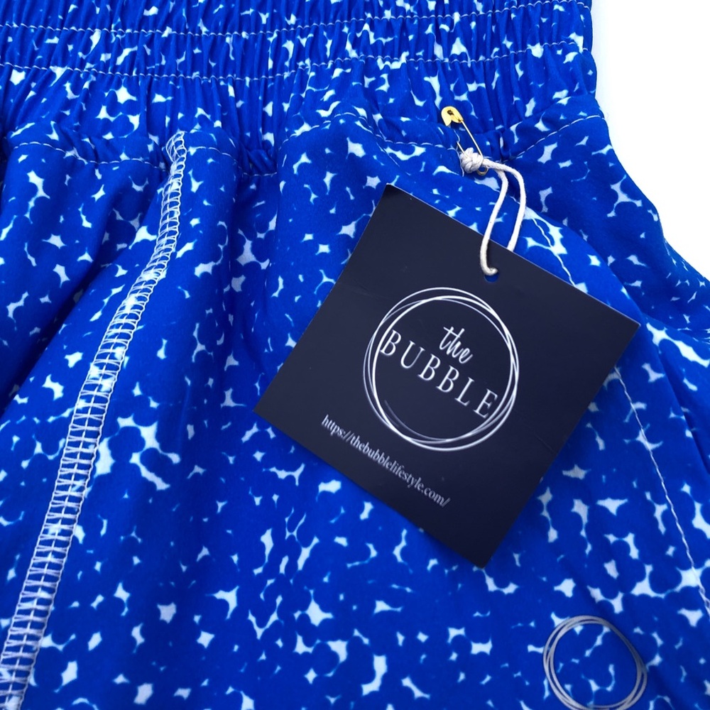 The Bubble Lifestyle Blue Dot Ruffle Golf Tennis Sport Skirt Skort - Picture 4 of 7